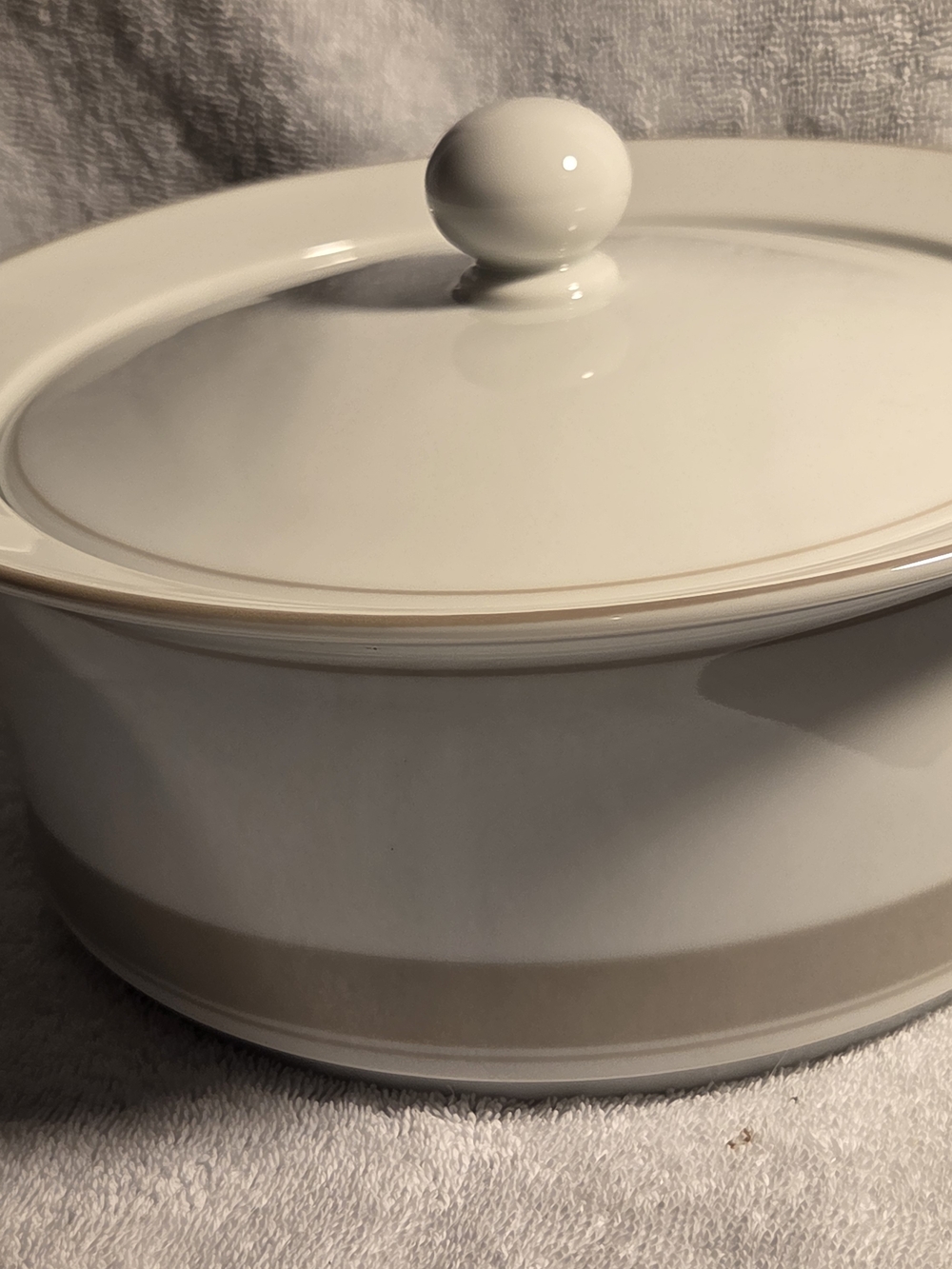 Dansk Concerto Allegro Taupe 2 Qt Casserole Baking Serbing Dish With Lid